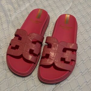 Sam Edelman Red Slide Sandals